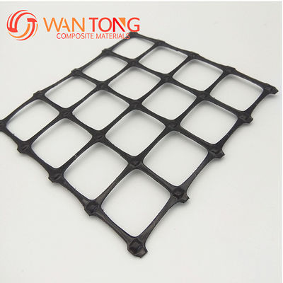 Largeur 1-6m Noir non tissé Pet Géotextile composite PP plastique 25kn Géogrid bi-axiale pour le renforcement des routes Vendre