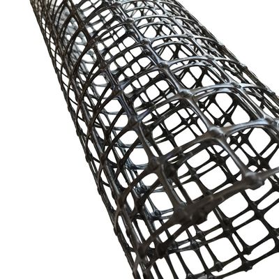 Largeur de 1 à 6 m Polypropylène de PP biassiale géogrid composite non tissé géotextile pour base de route