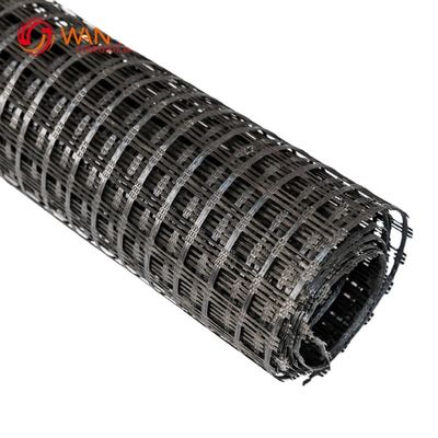 Polyester Géogrid bi-axiale avec certification CE/ISO9001 Maille de taille 25mm*25mm