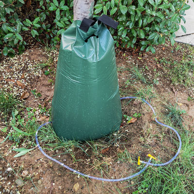 Sac d'arrosage à libération lente avec deux tuyaux de drainage 20 gallons Sac d'eau en PVC 500 grammes